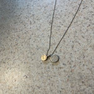 Tiffany and co two toned charm necklace
